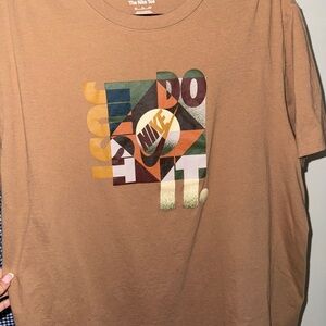 Nike Tan Crew Neck Tee